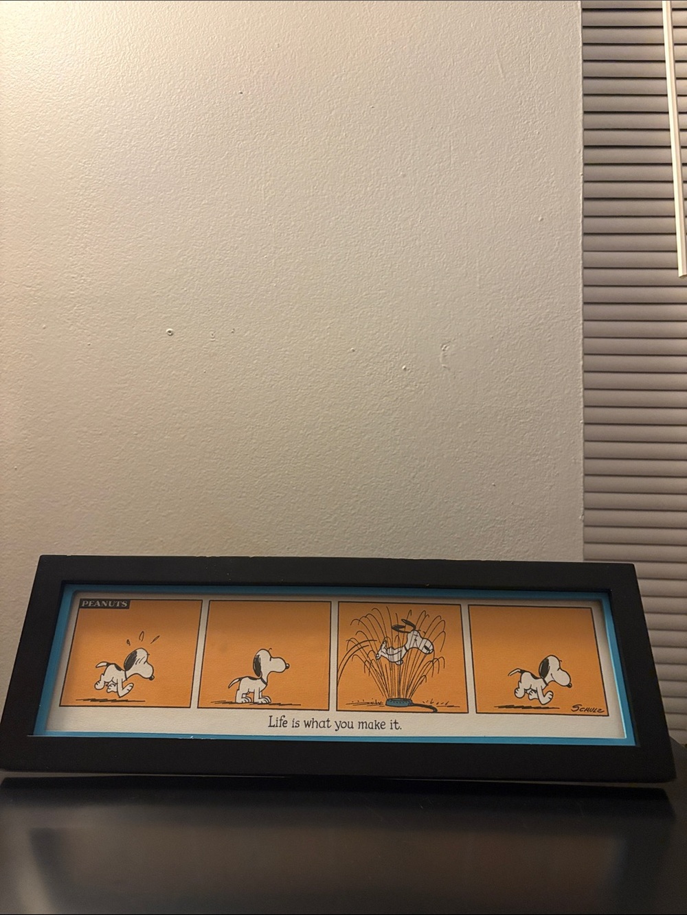 Peanuts Snoopy Comic Strip “Life is what you make it!” Wall Art